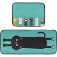 thumbnail image 1 of Coolnut 2 Pieces Cat Paws Kitchen Rugs and Mats Set Absorbent Soft Kitchen Mats for Floor Non-Slip Kitchen Mat Doormat Set, 19.7"x47.2"+19.7"x27.10" Home Decor Gifts, 1 of 7