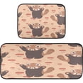 thumbnail image 1 of Coolnut 2 Pieces Red Panda Pattern Kitchen Rugs and Mats Set Absorbent Soft Kitchen Mats for Floor Non-Slip Kitchen Mat Doormat Set, 19.7"x47.2"+19.7"x27.6" Home Decor Gifts, 1 of 7