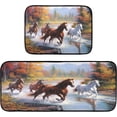 thumbnail image 1 of Coolnut 2 Pieces Running Horse Kitchen Rugs and Mats Set Absorbent Soft Kitchen Mats for Floor Non-Slip Kitchen Mat Doormat Set, 19.7"x47.2"+19.7"x27.6" Home Decor Gifts, 1 of 7