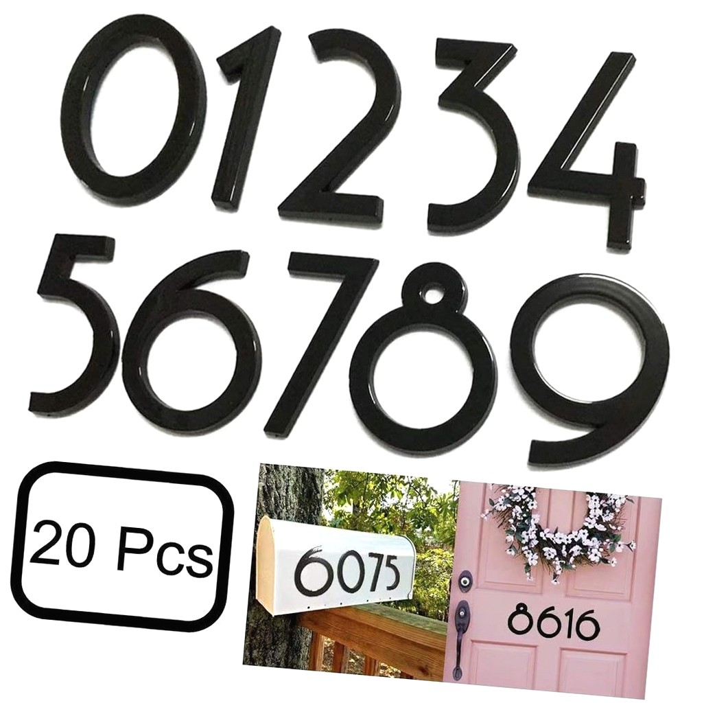 Coolnut 20 Pack Mailbox Numerals 0-9, 2 Inch Digits, Door Address ...