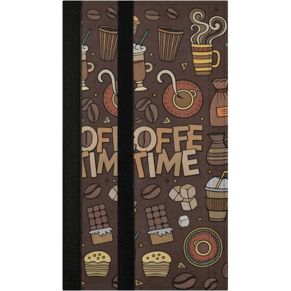 Coolnut 2PCS Coffee Refrigerator Door Handle Covers, 14"x 5.5" Washable Antiskid Kitchen Appliance Handle Protective Cover for Fridge, Oven, Dishwasher, Microwave