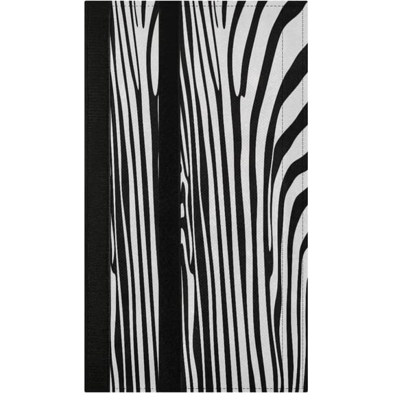 Coolnut 2PCS Refrigerator Door Handle Covers, 14"x 5.5"Nice Zebra Texture Handle Covers for Fridge and Microwave Oven,Keep Your Kitchen Appliance Clean from Smudges, Drips, Oil