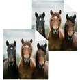 thumbnail image 1 of Coolnut 2PCS Thought Horse Towels Cotton Washcloths Set,Quick Drying & Absorbent Soft Bathroom Hand Towel Lightweight & Portable Fingertip Towel Decor Gift, 1 of 7