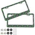 thumbnail image 1 of Coolnut 2pcs Rex Dinosaur Bones License Plate Frame for Car Accessories Rustproof License Plate Cover with Screws for US Vehicles 12x6 Inch（270） Home Decor, 1 of 7