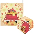 thumbnail image 1 of Coolnut 3 PCS Retro Autumn Pickup Truck Baby Muslin Washcloths, Pumpkins Maple Leaves Face Towel Burp Cloths Ultra Soft Absorbent Cotton Bath Wipes Towels for Newborn Boys Girls, 1 of 6