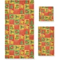thumbnail image 1 of Coolnut 3 PCS Towel Christmas Pattern Cotton Bath Towel Set (1 Bath Towel, 1 Hand Towel, 1 Washcloth) for Bathroom, Super Soft and Quick Dry Towels, 1 of 6