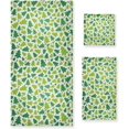 thumbnail image 1 of Coolnut 3 PCS Towel Christmas Tree Grid Cotton Bath Towel Set (1 Bath Towel, 1 Hand Towel, 1 Washcloth) for Bathroom, Super Soft and Quick Dry Towels, 1 of 6