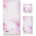 thumbnail image 1 of Coolnut 3 PCS Towel Dreamlike Flowers Cotton Bath Towel Set (1 Bath Towel, 1 Hand Towel, 1 Washcloth) for Bathroom, Super Soft and Quick Dry Towels, 1 of 6
