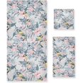 thumbnail image 1 of Coolnut 3 PCS Towel Parrots & Pink Bluebonnet Bouquet Cotton Bath Towel Set (1 Bath Towel, 1 Hand Towel, 1 Washcloth) for Bathroom, Super Soft and Quick Dry Towels, 1 of 6