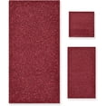 thumbnail image 1 of Coolnut 3 PCS Towel Red Texture Cotton Bath Towel Set (1 Bath Towel, 1 Hand Towel, 1 Washcloth) for Bathroom, Super Soft and Quick Dry Towels, 1 of 6