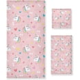 thumbnail image 1 of Coolnut 3 PCS Towel Unicorn Love Pink Cotton Bath Towel Set (1 Bath Towel, 1 Hand Towel, 1 Washcloth) for Bathroom, Super Soft and Quick Dry Towels, 1 of 6