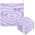 thumbnail image 1 of Coolnut 3 PCS Trippy Hearts Butterflies Baby Muslin Washcloths, Face Towel Burp Cloths Ultra Soft Absorbent Cotton Bath Wipes Towels for Newborn Boys Girls, 1 of 6
