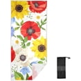 thumbnail image 1 of Coolnut 30"x60" Beach Towel with Travel Bag, Colorful Flowers Oversized Sand Free Camping Towel Quick Dry Pool Bath Sport Towels, 1 of 6