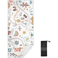 thumbnail image 1 of Coolnut 31"x71" Beach Towel with Travel Bag, Travel Around World Oversized Sand Free Beach Blanket Quick Dry Pool Bath Camping Towels for Travel, 1 of 6