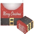 thumbnail image 1 of Coolnut 3D Santa's Belt Beard Baby Muslin Washcloths Face Towel, Merry Christmas Burp Cloths Cotton Wipes 5 PCS Infant Wash Cloth for Newborn Boys Girls 12x12 inches, 1 of 6