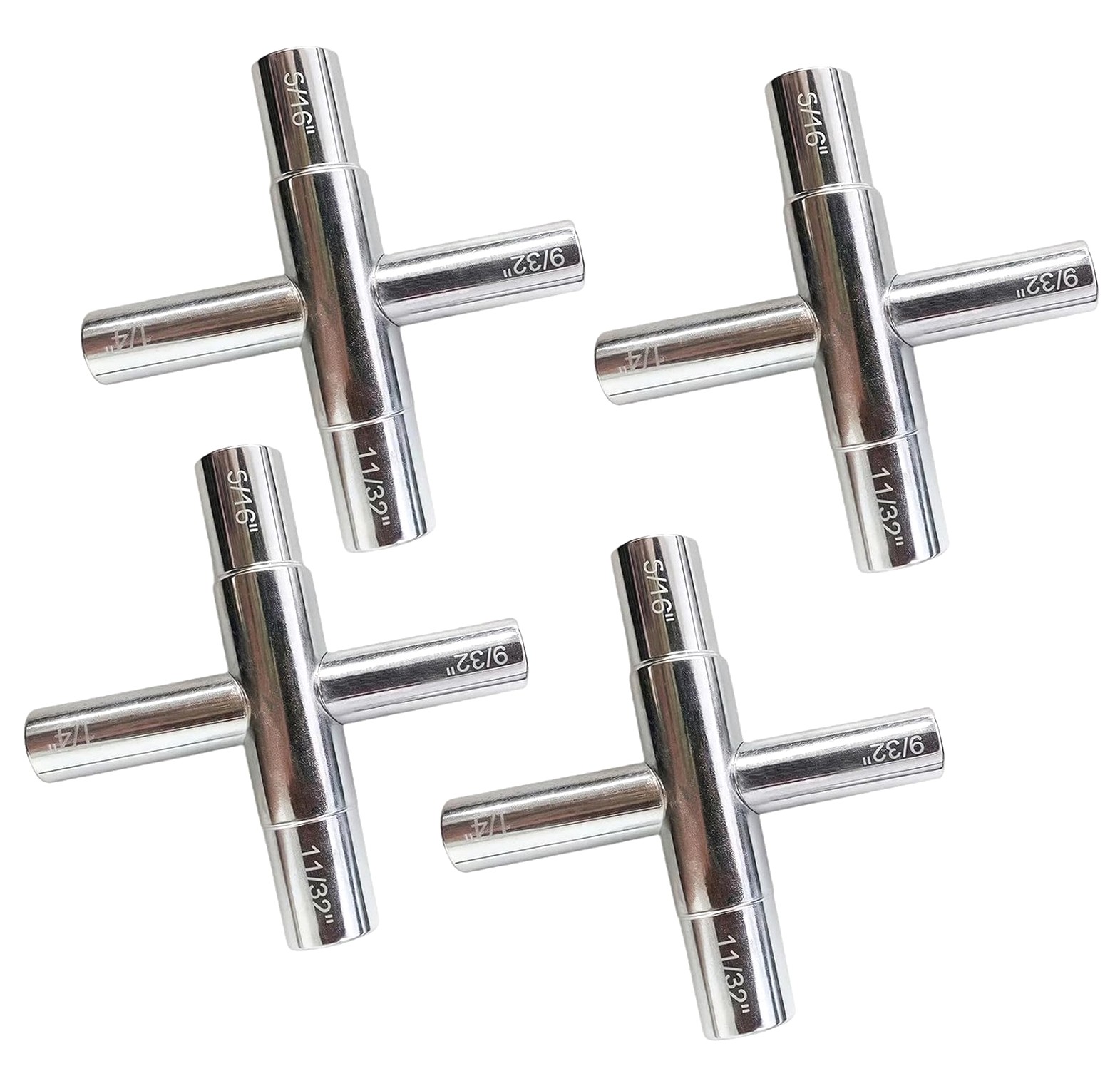 Coolnut 4 Way Sillcock Key, 1/4 inch, 5/16 inch, 9/32 inch, 11/32 inch