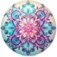 thumbnail image 1 of Coolnut 4PC Place Mats Beautiful Mandala Flower Round Placemat Heat-Resistant Placemats Dining Table Mat Circle Shape 15.4" for Kitchen/Dinner/Party/Restaurant Home Decor Gifts, 1 of 7