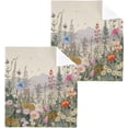 thumbnail image 1 of Coolnut 4PCS Wild Flowe Towels Cotton Washcloths Set,Quick Drying & Absorbent Soft Bathroom Hand Towel Lightweight & Portable Fingertip Towel Decor Gift, 1 of 7