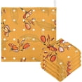 thumbnail image 1 of Coolnut 5 PCS Botanical Motifs Baby Muslin Washcloths, Vintage Autumn Face Towel Burp Cloths Ultrasoft Absorbent Cotton Bath Wipes Towels for Newborn Boys Girls, 1 of 6