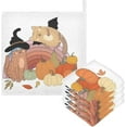 thumbnail image 1 of Coolnut 5 PCS Funny Cat Halloween Baby Muslin Washcloths, Autumn Pumpkins Face Towel Burp Cloths Ultrasoft Absorbent Cotton Bath Wipes Towels for Newborn Boys Girls, 1 of 6
