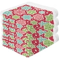 thumbnail image 1 of Coolnut 6 PCS Cotton Washcloths Towel Set, Highly Absorbent & Soft Baby Wash Cloths 12"x 12" Face Hand Towels for Bathroom, Multi-Purpose Fingertip Towels (Christmas Snowflakes), 1 of 5