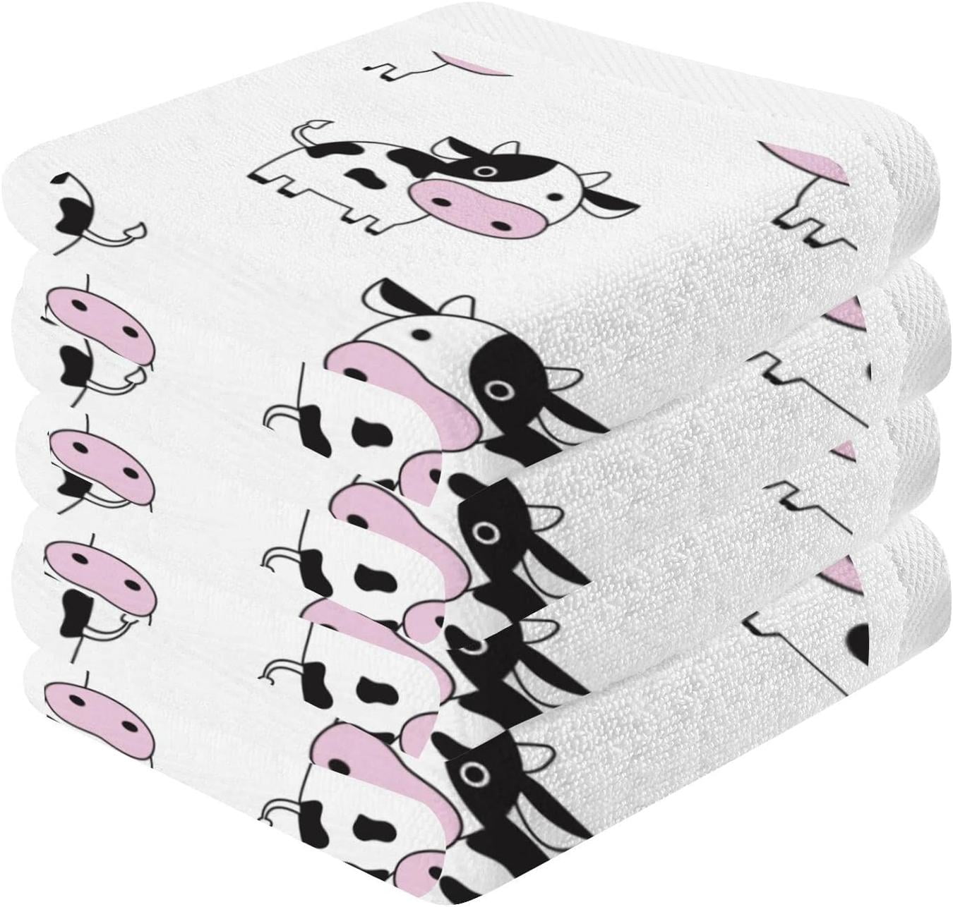 Coolnut 6 PCS Cotton Washcloths Towel Set, Highly Absorbent & Soft Baby