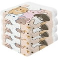 thumbnail image 1 of Coolnut 6 PCS Pink Bunny Baby Washcloths Towel Set, Highly Absorbent & Soft Cotton Wash Cloths 12"x 12" Face Hand Towels for Bathroom, Multi-Purpose Fingertip Towels, 1 of 5