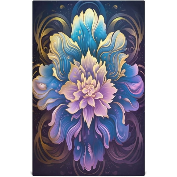 Coolnut 6 Pack Blue Mandala Kitchen Towels Highly Absorbent, Super Soft Dishcloths 18 x 28 Inches Reusable Quick Drying Tea Towels Set for Home,Kitchen Decor Wash cloth