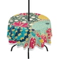thumbnail image 1 of Coolnut 60" Cactus Outdoor Round Tablecloth, Waterproof Stain-Resistant Non-Slip Circular Tablecloth with Umbrella Hole and Zipper for Tabletop Backyard Party BBQ Decor, 1 of 7