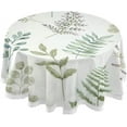 thumbnail image 1 of Coolnut 60" Leaf Round Tablecloth, Waterproof Tablecloth Stain Resistant and Wrinkle Decorative Patio Table Cloths for Kitchen Dinning Room Party Home Garden Picnic, 1 of 7