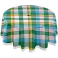 thumbnail image 1 of Coolnut 60" Rainbow Tartan Glen Plaid Round Tablecloth 60In,Waterproof Round Table Cloths with Umbrella Hole and Zipper,Party Patio Table Covers for Outdoor Backyard /BBQ/Picnic, 1 of 7