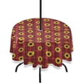 thumbnail image 1 of Coolnut 60" Sunflower Outdoor Tablecloth with Umbrella Hole and Zipper, Waterproof Round Tablecloth for Party,Patio,Picnic,Holiday Dinner,Summer, 1 of 7