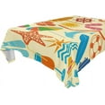 thumbnail image 1 of Coolnut 60"X90" Summer Vacation Tablecloth, Modern Table Cover for Home Decoration Spill Proof Cloth Washable for Dinner Picnices, 1 of 6