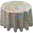 thumbnail image 1 of Coolnut 60"x60" Round Tablecloth, Abstract Natural Marble Design Modern Table Cover for Home Decoration Washable Table Cloth for Dinner Picnic, 1 of 5