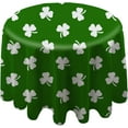 thumbnail image 1 of Coolnut 60"x60" Round Tablecloth, White Clover On Green Modern Table Cover for Home Decoration Washable Table Cloth for Dinner Picnic, 1 of 5