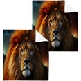 thumbnail image 1 of Coolnut 6PCS Fierce Lion Towels Cotton Washcloths Set,Quick Drying & Absorbent Soft Bathroom Hand Towel Lightweight & Portable Fingertip Towel Decor Gift, 1 of 7
