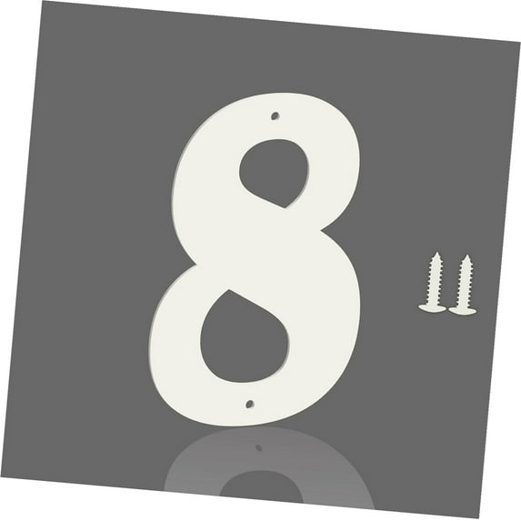 Coolnut 8 Inch White Metal Letters, Metal House Address Letters and ...