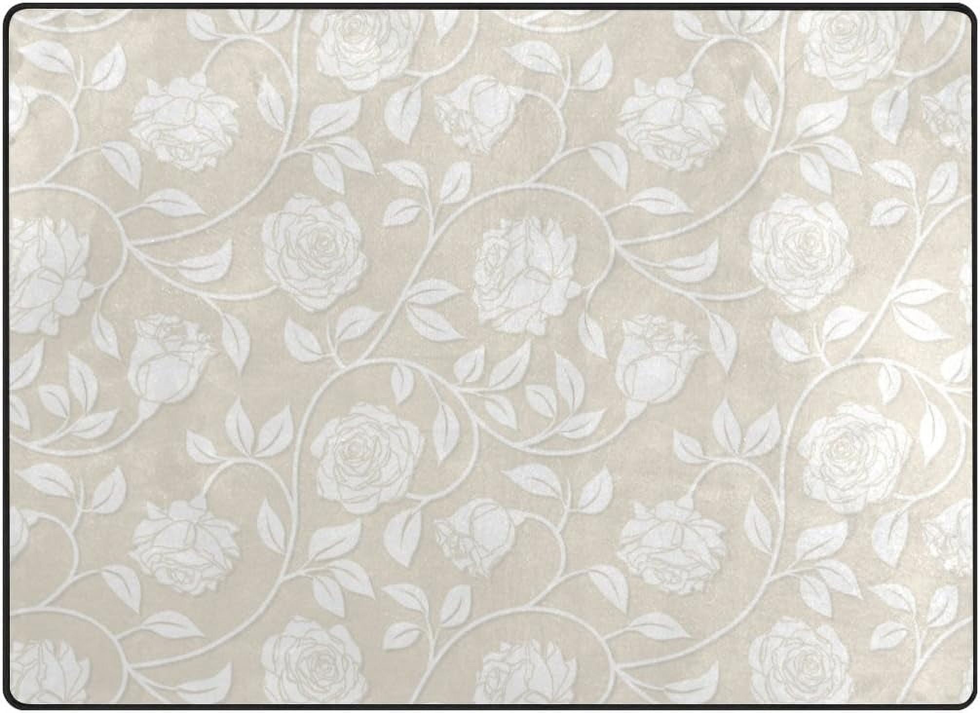 Coolnut 80 x 58 inches Lightweight Soft Area Rug Mat Indoor Floor Rugs ...