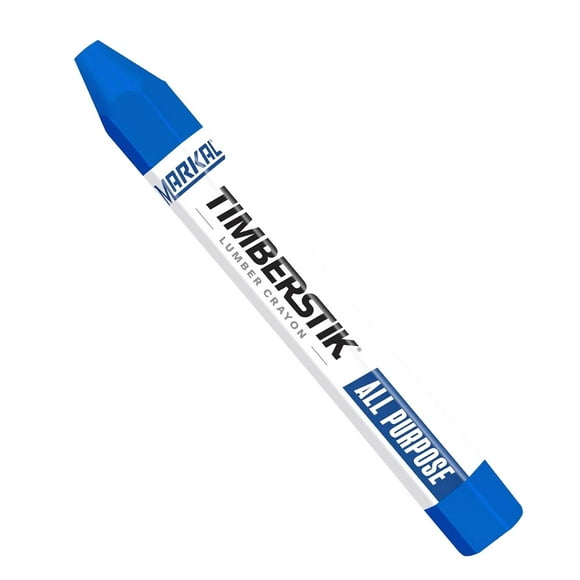 Coolnut 80355- Timberstik All Purpose Lumber Crayon, Wax Based, 1/2" Hex x 4-5/8" Length, Weather and Fade Resistant for Marking on Multiple Surfaces, Blue (12 Pk)