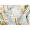 thumbnail image 1 of Coolnut Abstract Marble Anti-Slip Ultra Absorbent Durable Bath Rug with Rubber Backing,24"x16", 1 of 7