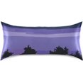 thumbnail image 1 of Coolnut Abstract Purple Silky Satin Pillowcase, Luxury Soft Pillow Case for Hair and Skin, Standard Size Slip Cooling Pillow Covers with Envelope Closure, 20x40in Home Decor Gifts, 1 of 7