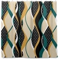 thumbnail image 1 of Coolnut Abstract Striped Wavy Colorful Shower Curtain Bathroom Decor Watercolor Shower Curtain Sets Fabric Cloth Bathroom Curtains with Hooks 72x72 Inch, 1 of 5
