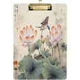 thumbnail image 1 of Coolnut Acrylic Clipboards with Low Profile Clip, A4 Standard Size 9" x 12.5" File Holder for Writing Drawing, Clip Boards for Doctors Offices, Chinese Hummingbirds Florals Gifts, 1 of 7