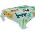 thumbnail image 1 of Coolnut Adorable Set With Funny Dinosaurs Tablecloth Modern Table Cover for Home Decoration, Spill Proof Cloth Washable for Dinner Picnic, 60"x120", 1 of 6