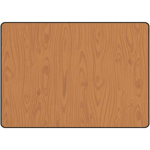 Coolnut Area Rug Brown Wood Texture Nursery Rug Floor Mat Kids Playing Mat 7' x 5' (80 x 58 in) for Living Room Bedroom