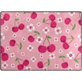 thumbnail image 1 of Coolnut Area Rug Pad Cherry and Blossom Nursery Rugs, Floor Mat for Kids Playing Room Living Room Bedroom 7' x 5' (80 x 58 inch), 1 of 6