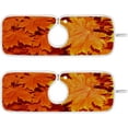 thumbnail image 1 of Coolnut Autumn Colorful Leaves Kitchen Sink Splash Guard for Faucet 2 Packs Faucet Absorbent Mats Faucet Handle Drip Catcher for Kitchen, Bathroom,Sink Mat, Dish Drying Mat, 30"x5.5", 1 of 7