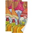 thumbnail image 1 of Coolnut Autumn Fall Gnomes Hand Towels 2 PCS, Ultra Soft and Highly Absorbent, Pumpkins Sunflowers Decorative Fingertip Towel for Home, Bathroom, Kitchen, 28.3"x14.4", 1 of 4