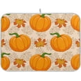 thumbnail image 1 of Coolnut Autumn Harvest Pumpkin Dish Drying Mat Absorbent Reversible Drying Pad Dish Drainer Rack Mat for Kitchen Countertops Sinks,16"x18", 1 of 6