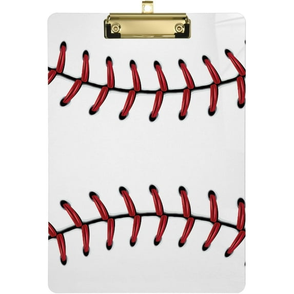 Coolnut Baseball Clipboard A4 Standard Size Decorative Clipboard with Low Profile Metal Clip for Students Men Women Classroom and Office Gifts